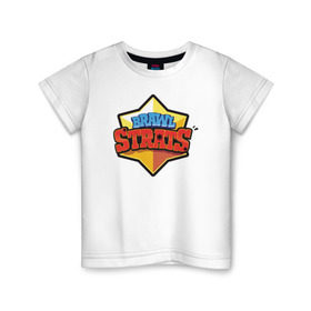 Детская футболка хлопок с принтом Бравл Старс в Курске, 100% хлопок | круглый вырез горловины, полуприлегающий силуэт, длина до линии бедер | brawl stars | jessie | leon | spike | бравл старс | джесси | леон | спайк