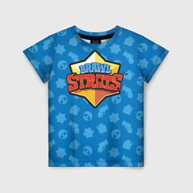 Детская футболка 3D с принтом Brawl Stars в Курске, 100% гипоаллергенный полиэфир | прямой крой, круглый вырез горловины, длина до линии бедер, чуть спущенное плечо, ткань немного тянется | brawl stars | jessie | leon | spike | бравл старс | джесси | леон | спайк