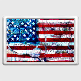 Магнит 45*70 с принтом АМЕРИКА в Курске, Пластик | Размер: 78*52 мм; Размер печати: 70*45 | Тематика изображения на принте: usa | абстракция | америка | американский | герб | звезды | краска | символика сша | страны | сша | флаг | штаты