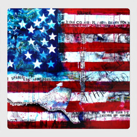 Магнитный плакат 3Х3 с принтом АМЕРИКА в Курске, Полимерный материал с магнитным слоем | 9 деталей размером 9*9 см | Тематика изображения на принте: usa | абстракция | америка | американский | герб | звезды | краска | символика сша | страны | сша | флаг | штаты