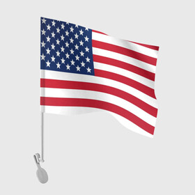 Флаг для автомобиля с принтом USA в Курске, 100% полиэстер | Размер: 30*21 см | usa | абстракция | америка | американский | герб | звезды | краска | символика сша | страны | сша | флаг | штаты