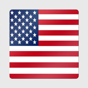 Магнит виниловый Квадрат с принтом USA в Курске, полимерный материал с магнитным слоем | размер 9*9 см, закругленные углы | Тематика изображения на принте: usa | абстракция | америка | американский | герб | звезды | краска | символика сша | страны | сша | флаг | штаты