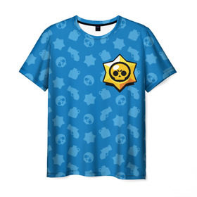 Мужская футболка 3D с принтом Brawl Star в Курске, 100% полиэфир | прямой крой, круглый вырез горловины, длина до линии бедер | brawl stars | jessie | leon | spike | бравл старс | джесси | леон | спайк
