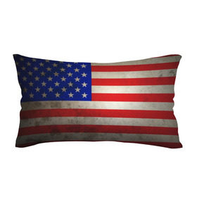 Подушка 3D антистресс с принтом Американский флаг в Курске, наволочка — 100% полиэстер, наполнитель — вспененный полистирол | состоит из подушки и наволочки на молнии | usa | абстракция | америка | американский | герб | звезды | краска | символика сша | страны | сша | флаг | штаты