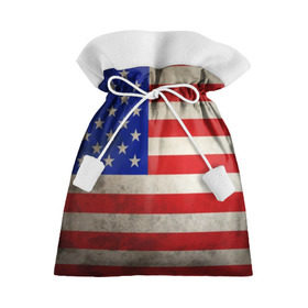 Подарочный 3D мешок с принтом Американский флаг в Курске, 100% полиэстер | Размер: 29*39 см | usa | абстракция | америка | американский | герб | звезды | краска | символика сша | страны | сша | флаг | штаты