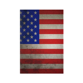 Обложка для паспорта матовая кожа с принтом Американский флаг в Курске, натуральная матовая кожа | размер 19,3 х 13,7 см; прозрачные пластиковые крепления | usa | абстракция | америка | американский | герб | звезды | краска | символика сша | страны | сша | флаг | штаты