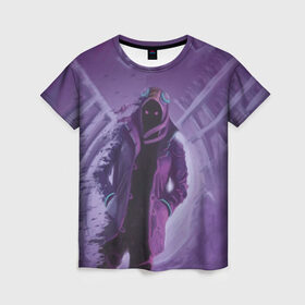 Женская футболка 3D с принтом Purple в Курске, 100% полиэфир ( синтетическое хлопкоподобное полотно) | прямой крой, круглый вырез горловины, длина до линии бедер | brawl stars | jessie | leon | spike | бравл старс | джесси | леон | спайк
