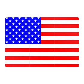 Магнитный плакат 3Х2 с принтом АМЕРИКАНСКИЙ ФЛАГ в Курске, Полимерный материал с магнитным слоем | 6 деталей размером 9*9 см | Тематика изображения на принте: usa | абстракция | америка | американский | герб | звезды | краска | символика сша | страны | сша | флаг | штаты
