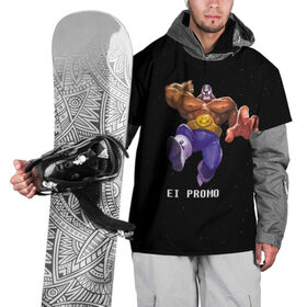 Накидка на куртку 3D с принтом EI PROMO в Курске, 100% полиэстер |  | Тематика изображения на принте: brawl stars | jessie | leon | spike | бравл старс | джесси | леон | спайк