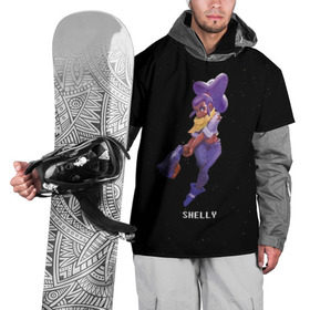 Накидка на куртку 3D с принтом Shelly в Курске, 100% полиэстер |  | Тематика изображения на принте: brawl stars | jessie | leon | spike | бравл старс | джесси | леон | спайк