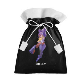 Подарочный 3D мешок с принтом Shelly в Курске, 100% полиэстер | Размер: 29*39 см | brawl stars | jessie | leon | spike | бравл старс | джесси | леон | спайк