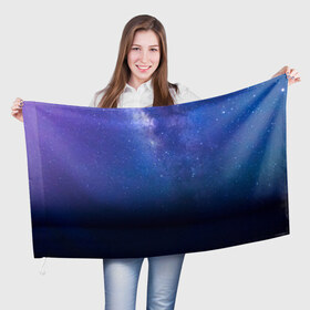 Флаг 3D с принтом Космос в Курске, 100% полиэстер | плотность ткани — 95 г/м2, размер — 67 х 109 см. Принт наносится с одной стороны | galaxy | nebula | space | star | абстракция | вселенная | галактика | звезда | звезды | космический | планеты