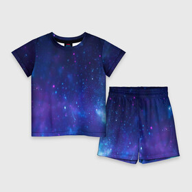 Детский костюм с шортами 3D с принтом Космос в Курске,  |  | galaxy | nebula | space | star | абстракция | вселенная | галактика | звезда | звезды | космический | планеты