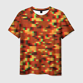 Мужская футболка 3D с принтом Пиксели в Курске, 100% полиэфир | прямой крой, круглый вырез горловины, длина до линии бедер | альтернативный камуфляж | армия | вдв | зеленый | камуфляж | пиксели | полевой | силовые структуры | текстуры | хаки