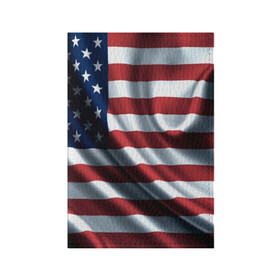 Обложка для паспорта матовая кожа с принтом Символика Америки в Курске, натуральная матовая кожа | размер 19,3 х 13,7 см; прозрачные пластиковые крепления | Тематика изображения на принте: usa | абстракция | америка | американский | герб | звезды | краска | символика сша | страны | сша | флаг | штаты