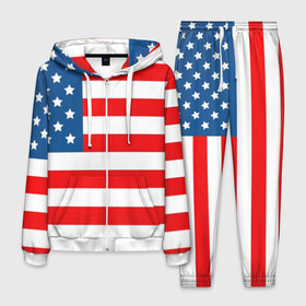 Мужской костюм 3D с принтом Соединенные Штаты Америки в Курске, 100% полиэстер | Манжеты и пояс оформлены тканевой резинкой, двухслойный капюшон со шнурком для регулировки, карманы спереди | usa | абстракция | америка | американский | герб | звезды | краска | символика сша | страны | сша | флаг | штаты