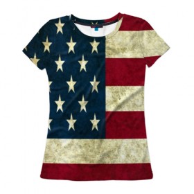 Женская футболка 3D с принтом usa collection 2019 в Курске, 100% полиэфир ( синтетическое хлопкоподобное полотно) | прямой крой, круглый вырез горловины, длина до линии бедер | usa | абстракция | америка | американский | герб | звезды | краска | символика сша | страны | сша | флаг | штаты