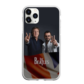 Чехол для iPhone 11 Pro матовый с принтом The Beatles в Курске, Силикон |  | Тематика изображения на принте: england | flag | group | music | rock | the beatles | битлз | группа | музыка