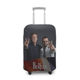 Чехол для чемодана 3D с принтом The Beatles в Курске, 86% полиэфир, 14% спандекс | двустороннее нанесение принта, прорези для ручек и колес | england | flag | group | music | rock | the beatles | битлз | группа | музыка
