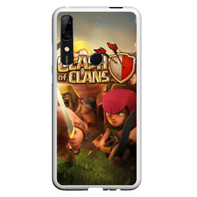 Чехол для Honor P Smart Z с принтом Clash of Clans в Курске, Силикон | Область печати: задняя сторона чехла, без боковых панелей | Тематика изображения на принте: base | clan wars | coc | hall | hog rider | royale | town | trap | база | гоблин | золото | клеш оф кленс | кок | крепость | кристаллы | трофей | эликсир