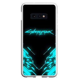 Чехол для Samsung S10E с принтом CYBERPUNK 2077 в Курске, Силикон | Область печати: задняя сторона чехла, без боковых панелей | Тематика изображения на принте: 2019 | cd project red | cyberpunk 2077 | future | hack | night city | samurai | sci fi | андроиды | безумие | будущее | киберпанк 2077 | логотип | роботы | самураи | фантастика | цифры