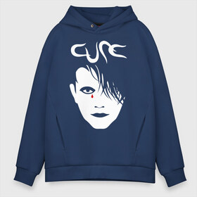 Мужское худи Oversize хлопок с принтом The Cure в Курске, френч-терри — 70% хлопок, 30% полиэстер. Мягкий теплый начес внутри —100% хлопок | боковые карманы, эластичные манжеты и нижняя кромка, капюшон на магнитной кнопке | cure | robert james smith | the cure | готик рок | группы | музыка | постпанк | роберт смит | рок