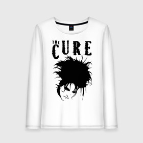 Женский лонгслив хлопок с принтом The Cure в Курске, 100% хлопок |  | cure | robert james smith | the cure | готик рок | группы | музыка | постпанк | роберт смит | рок