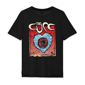 Мужская футболка хлопок Oversize с принтом The Cure в Курске, 100% хлопок | свободный крой, круглый ворот, “спинка” длиннее передней части | cure | robert james smith | the cure | готик рок | группы | музыка | постпанк | роберт смит | рок
