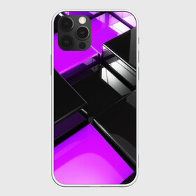 Чехол для iPhone 12 Pro Max с принтом Неоновые кубы в Курске, Силикон |  | abstraction | carbon | geometry | optic | optical | pattern | visual | абстракция | геометрия | движение | линии | оптический узор | психоделика | текстуры | узор