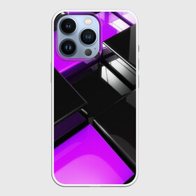 Чехол для iPhone 13 Pro с принтом Неоновые кубы в Курске,  |  | abstraction | carbon | geometry | optic | optical | pattern | visual | абстракция | геометрия | движение | линии | оптический узор | психоделика | текстуры | узор