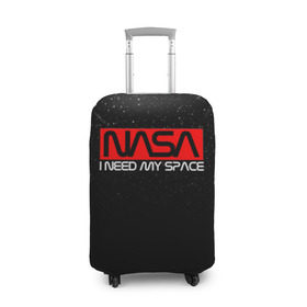 Чехол для чемодана 3D с принтом NASA (НА СПИНЕ) в Курске, 86% полиэфир, 14% спандекс | двустороннее нанесение принта, прорези для ручек и колес | galaxy | nasa | space | space company | star | астрономия | галактика | звезды | космическая компания | космос | наса