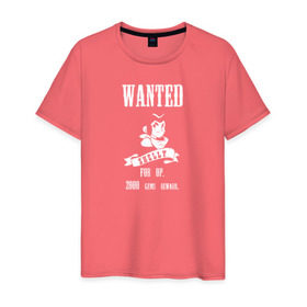 Мужская футболка хлопок с принтом Wanted Shelly в Курске, 100% хлопок | прямой крой, круглый вырез горловины, длина до линии бедер, слегка спущенное плечо. | 