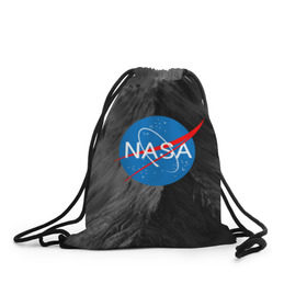 Рюкзак-мешок 3D с принтом NASA в Курске, 100% полиэстер | плотность ткани — 200 г/м2, размер — 35 х 45 см; лямки — толстые шнурки, застежка на шнуровке, без карманов и подкладки | galaxy | nasa | space | space company | star | астрономия | галактика | звезды | космическая компания | космос | наса