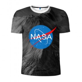 Мужская футболка 3D спортивная с принтом NASA в Курске, 100% полиэстер с улучшенными характеристиками | приталенный силуэт, круглая горловина, широкие плечи, сужается к линии бедра | galaxy | nasa | space | space company | star | астрономия | галактика | звезды | космическая компания | космос | наса