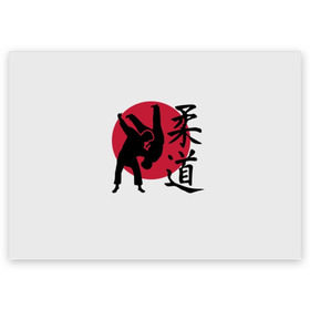 Поздравительная открытка с принтом Дзюдо в Курске, 100% бумага | плотность бумаги 280 г/м2, матовая, на обратной стороне линовка и место для марки
 | eastern | emblem | hieroglyph | japanese | judo | martial arts | red | sign | silhouette | sport | stencil | sun | symbol | wrestlers | wrestling | борцы | борьба | восточная | дзюдо | единоборства | знак | иероглиф | красное | силуэт | символ | солнце | 