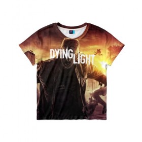 Детская футболка 3D с принтом Dying Light в Курске, 100% гипоаллергенный полиэфир | прямой крой, круглый вырез горловины, длина до линии бедер, чуть спущенное плечо, ткань немного тянется | Тематика изображения на принте: 