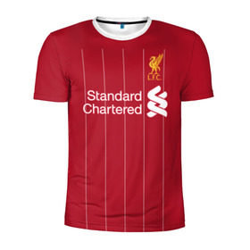 Мужская футболка 3D спортивная с принтом Liverpool home 19-20 в Курске, 100% полиэстер с улучшенными характеристиками | приталенный силуэт, круглая горловина, широкие плечи, сужается к линии бедра | champions | england | league | liverpool | premier | англия | ливерпуль | лига | чемпионов