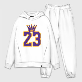 Мужской костюм хлопок OVERSIZE с принтом King James в Курске,  |  | 23 | bryant | cleveland | coach | heat | james | johnson | king | kobe | lakers | lebron | los angeles | magic | miami | nba | player | sport | team | баскетбол | борода | брайант | джеймс | джонсон | игрок | калифорния | коби | король | корона 