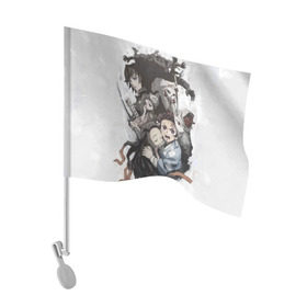 Флаг для автомобиля с принтом Kimetsu no Yaiba в Курске, 100% полиэстер | Размер: 30*21 см | blade | blade of demon | demon | demon slayer | kimetsu | kimetsu no yaiba | slayer | yaiba | клинок | клинок рассекающий демонов | рассекающий демонов