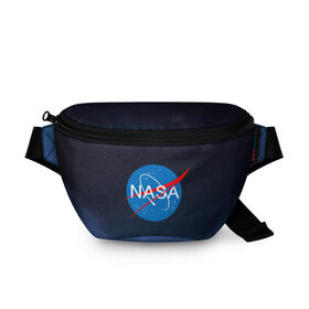 Поясная сумка 3D с принтом NASA в Курске, 100% полиэстер | плотная ткань, ремень с регулируемой длиной, внутри несколько карманов для мелочей, основное отделение и карман с обратной стороны сумки застегиваются на молнию | galaxy | nasa | space | space company | star | астрономия | галактика | звезды | космическая компания | космос | наса