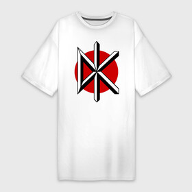 Платье-футболка хлопок с принтом Dead Kennedys в Курске,  |  | dead kennedys | hardcore | punk | группы | джелло биафра | музыка | панк | рок