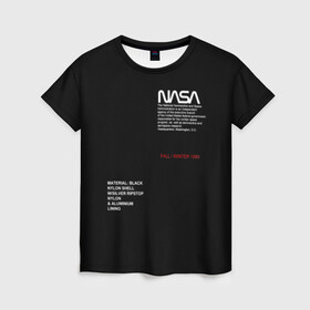 Женская футболка 3D с принтом NASA | НАСА в Курске, 100% полиэфир ( синтетическое хлопкоподобное полотно) | прямой крой, круглый вырез горловины, длина до линии бедер | galaxy | nasa | space | space company | star | астрономия | галактика | звезды | космическая компания | космос | наса