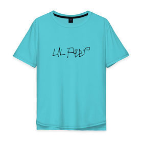 Мужская футболка хлопок Oversize с принтом LIL PEEP (НА СПИНЕ) в Курске, 100% хлопок | свободный крой, круглый ворот, “спинка” длиннее передней части | lil peep | lil prince | logo | music | rap | зарубежная музыка | зарубежные | лил пип | лого | маленький принц | музыка | реп