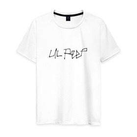 Мужская футболка хлопок с принтом LIL PEEP (НА СПИНЕ) в Курске, 100% хлопок | прямой крой, круглый вырез горловины, длина до линии бедер, слегка спущенное плечо. | lil peep | lil prince | logo | music | rap | зарубежная музыка | зарубежные | лил пип | лого | маленький принц | музыка | реп