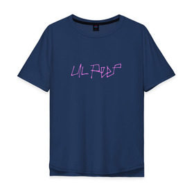 Мужская футболка хлопок Oversize с принтом LIL PEEP (НА СПИНЕ) в Курске, 100% хлопок | свободный крой, круглый ворот, “спинка” длиннее передней части | lil peep | lil prince | logo | music | rap | зарубежная музыка | зарубежные | лил пип | лого | маленький принц | музыка | реп