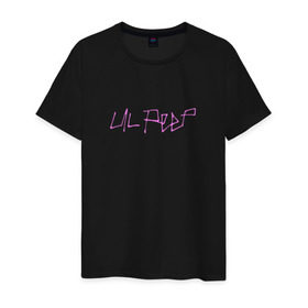 Мужская футболка хлопок с принтом LIL PEEP (НА СПИНЕ) в Курске, 100% хлопок | прямой крой, круглый вырез горловины, длина до линии бедер, слегка спущенное плечо. | lil peep | lil prince | logo | music | rap | зарубежная музыка | зарубежные | лил пип | лого | маленький принц | музыка | реп