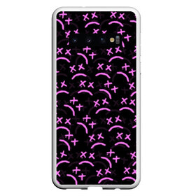 Чехол для Samsung Galaxy S10 с принтом LIL PEEP в Курске, Силикон | Область печати: задняя сторона чехла, без боковых панелей | lil peep | lil prince | logo | music | pink | rap | зарубежная музыка | зарубежные | лил пип | лого | маленький принц | музыка | реп | розовый