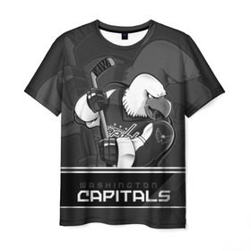 Мужская футболка 3D с принтом Washington Capitals в Курске, 100% полиэфир | прямой крой, круглый вырез горловины, длина до линии бедер | capitals | hokkey | nhl | ovechkin | washington | александр | вашингтон | кэпиталз | кэпиталс | овечкин | хоккеист | хоккей