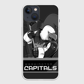 Чехол для iPhone 13 с принтом Washington Capitals в Курске,  |  | capitals | hokkey | nhl | ovechkin | washington | александр | вашингтон | кэпиталз | кэпиталс | овечкин | хоккеист | хоккей