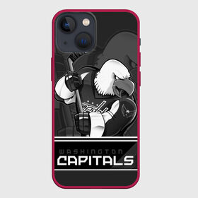 Чехол для iPhone 13 mini с принтом Washington Capitals в Курске,  |  | Тематика изображения на принте: capitals | hokkey | nhl | ovechkin | washington | александр | вашингтон | кэпиталз | кэпиталс | овечкин | хоккеист | хоккей
